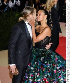 MET Gala 2016 May 2, 2016 - New York, NY, United States - 02 May 2016 - New York, New York- Zoe Saldana, Marco Perego. Metropolitan Museum of Art Costume Institute Gala: Manus x Machina: Fashion in the Age of Technology. Photo Credit: Christopher Smith AdMedia New York United States - ZUMAa123
