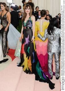 May 2, 2016 - New York, NY, United States - 02 May 2016 - New York, New York - Dakota Johnson. Metropolitan Museum of Art Costume Institute Gala: Manus x Machina: Fashion in the Age of Technology. Photo Credit: Christopher Smith AdMedia New York United States - ZUMAa123
