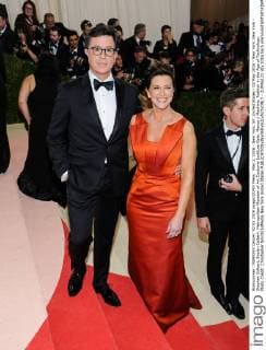 May 2, 2016 - New York, NY, United States - 02 May 2016 - New York, New York - Stephen Colbert, Evelyn Colbert. Metropolitan Museum of Art Costume Institute Gala: Manus x Machina: Fashion in the Age of Technology. Photo Credit: Christopher Smith AdMedia New York United States - ZUMAa123