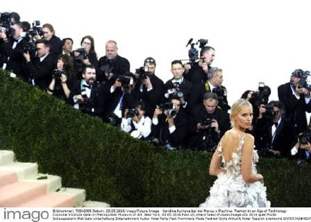 Karolina Kurkova bei der Manus x Machina: Fashion in an Age of Technology Costume Institute Gala im Metropolitan Museum of Art. New York, 02.05.2016 Foto:xD.xVanxTinex xFuturexImage