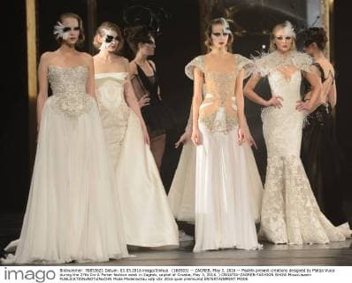 (160503) -- ZAGREB, May 3, 2016 -- Models present creations designed by Matija Vuica during the 27th Cro A Porter fashion week in Zagreb, capital of Croatia, May 3, 2016. ) CROATIA-ZAGREB-FASHION SHOW MisoxLisanin 