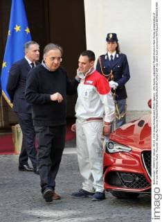 Alfa Romeo präsentiert Modell Giulia in Rom Rome, presentation of the new Alfa Romeo Giulia. Pictured: Sergio Marchionne  CCP