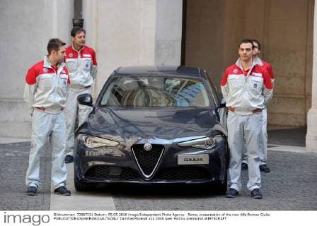 Rome, presentation of the new Alfa Romeo Giulia.  CamillaxMorandi