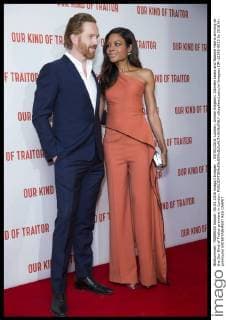 . 05 05 2016. London, United Kingdom. Damien Lewis and Naomie Harris arriving at the Our Kind of Traitor premiere in London.  xStephenxLockx xi-Imagesx IIM-12595-0033