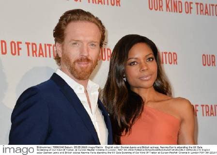 English actor Damian Lewis and British actress, Naomie Harris attending the UK Gala Screening of Our Kind Of Traitor, at Curzon Mayfair Cinema in London. MAY 5th 2016  JWNx161270
