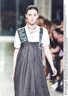 A model presents a creation by Avtandil from Georgia during the Mercedes-Benz Fashion Week Fall Winter 2016-17, in Tbilisi, capital of Georgia, on May 5, 2016. ) GEORGIA-TBILISI-FASHION WEEK GiorgixInduashvili 