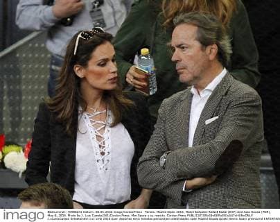 Tennis. Madrid Open 2016. Match between Rafael Nadal (ESP) and Joao Sousa (POR), May 6, 2016. Photo by J. Luis Cuesta 261 Cordon Press. Mar Saura y su marido. Cordon Press  J.xLuisxCuesta