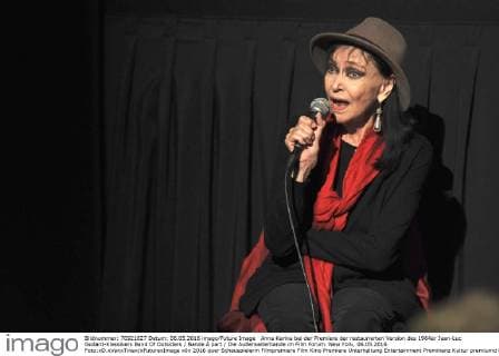 Anna Karina bei der Premiere der restaurierten Version des 1964er Jean-Luc Godard-Klassikers Band Of Outsiders Bande Ã part Die Außenseiterbande im Film Forum. New York, 06.05.2016 Foto:xD.xVanxTinex xFuturexImage