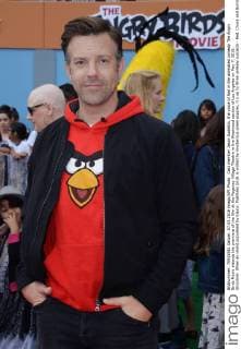 Cast member Jason Sudeikis, the voice of Red in the animated comedy The Angry Birds Movie attends the premiere of the film at the Regency Village Theatre in the Westwood section of Los Angeles on May 7, 2016. Storyline: When an island populated by happy, flightless birds is visited by mysterious green piggies, it s up to three unlikely outcasts - Red, Chuck and Bomb - to figure out what the pigs are up to.  LAP2016050707 JIMxRUYMEN