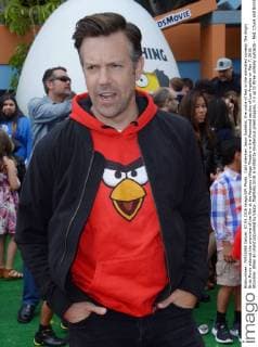Cast member Jason Sudeikis, the voice of Red in the animated comedy The Angry Birds Movie attends the premiere of the film at the Regency Village Theatre in the Westwood section of Los Angeles on May 7, 2016. Storyline: When an island populated by happy, flightless birds is visited by mysterious green piggies, it s up to three unlikely outcasts - Red, Chuck and Bomb - to figure out what the pigs are up to.  LAP2016050713 JIMxRUYMEN