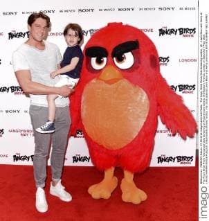 The Angry Birds Movie Gala Screening London, UK . Lewis Bloor and Henry at The Angry Birds Movie Red Carpet Gala Screening at Picturehouse Centra, Shaftesbury Avenue, London on Saturday 7 May 2016 LMK392-60409-080516 