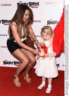 The Angry Birds Movie Gala Screening London, UK . Michelle Heaton and Faith Hanley at The Angry Birds Movie Red Carpet Gala Screening at Picturehouse Centra, Shaftesbury Avenue, London on Saturday 7 May 2016 LMK392-60409-080516 