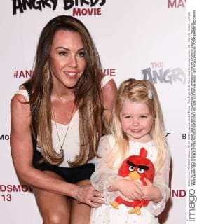 The Angry Birds Movie Gala Screening London, UK . Michelle Heaton and Faith Hanley at The Angry Birds Movie Red Carpet Gala Screening at Picturehouse Centra, Shaftesbury Avenue, London on Saturday 7 May 2016 LMK392-60409-080516 
