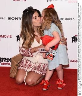 The Angry Birds Movie Gala Screening London, UK . Imogen Thomas and Ariana at The Angry Birds Movie Red Carpet Gala Screening at Picturehouse Centra, Shaftesbury Avenue, London on Saturday 7 May 2016 LMK392-60409-080516 