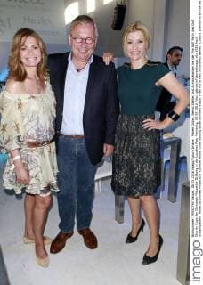 Maren Gilzer, Bernd Stelter und Annica Hansen bei der Pre Golf Party des Golf Charity Cups der Christoph Metzelder Stiftung in der Location Ree. Hamburg, 08.05.2016 Foto:xgbrcix xFuturexImage