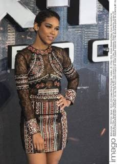 London, UK. 9 May 2016. Actress Alexandra Shipp (Ororo Monroe Storm) attends the X-Men: Apocalypse - Global Fan Screening at the BFI Imax cinema in London. X-Men: Apocalypse, Global Fan Screening, London, UK 