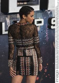 London, UK. 9 May 2016. Actress Alexandra Shipp (Ororo Monroe Storm) attends the X-Men: Apocalypse - Global Fan Screening at the BFI Imax cinema in London. X-Men: Apocalypse, Global Fan Screening, London, UK 