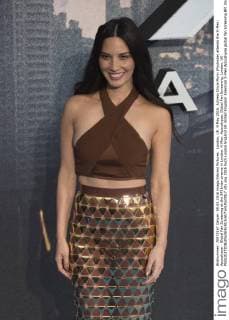 London, UK. 9 May 2016. Actress Olivia Munn (Psylocke) attends the X-Men: Apocalypse - Global Fan Screening at the BFI Imax cinema in London. X-Men: Apocalypse, Global Fan Screening, London, UK 