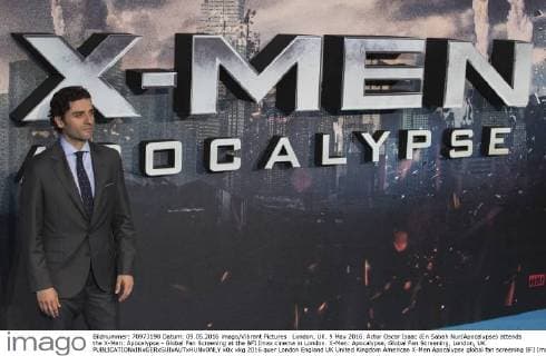 London, UK. 9 May 2016. Actor Oscar Isaac (En Sabah Nur Apocalypse) attends the X-Men: Apocalypse - Global Fan Screening at the BFI Imax cinema in London. X-Men: Apocalypse, Global Fan Screening, London, UK 