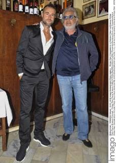 Philipp Plein Pressetermin in Mailand Press Conference Philipp Plein Flavio Briatore Pictured: Philipp Plein Flavio Briatore  RiccardoxGiordanoxSicky