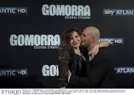 May 10, 2016 - Rome, Italy - Maria Pia Calzone and Marco D Amore attends the Gomorra 2 - La serie on red carpets at The Teatro dell Opera in Rome, Italy on May 10, 2016. Rome Italy  - ZUMAn230