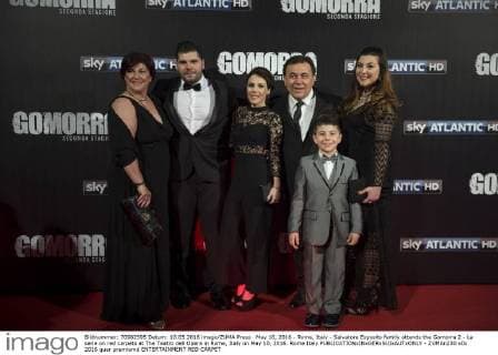 May 10, 2016 - Rome, Italy - Salvatore Esposito family attends the Gomorra 2 - La serie on red carpets at The Teatro dell Opera in Rome, Italy on May 10, 2016. Rome Italy  - ZUMAn230