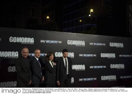 May 10, 2016 - Rome, Italy - Stefano Sollima(L) attends the Gomorra 2 - La serie on red carpets at The Teatro dell Opera in Rome, Italy on May 10, 2016. Rome Italy  - ZUMAn230