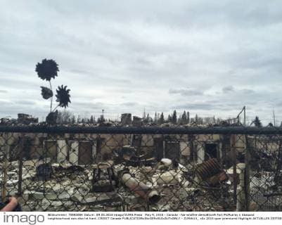 May 9, 2016 - Canada - Na-wildfire-demolition9.Fort McMurray s Abasand neighbourhood was also hit hard..CREDIT Canada  - ZUMAt14_