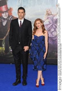 May 10, 2016 - England, United Kingdom - Sacha Baron Cohen and Isla Fisher attend the European Premiere of Alice Through The Looking Glass at Odeon Leciester Square. United Kingdom - ZUMAs147