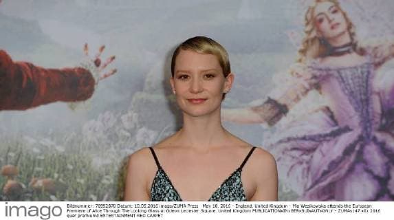 May 10, 2016 - England, United Kingdom - Mia Wasikowska attends the European Premiere of Alice Through The Looking Glass at Odeon Leciester Square. United Kingdom - ZUMAs147