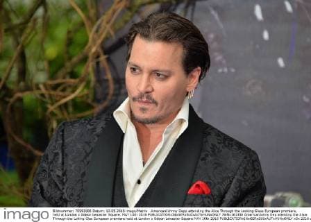 AmericanJohnny Depp attending the Alice Through the Looking Glass European premiere, held at London s Odeon Leicester Square. MAY 10th 2016  JWNx161358