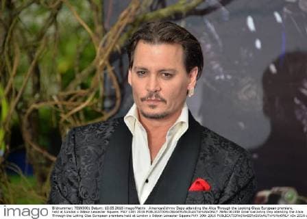 AmericanJohnny Depp attending the Alice Through the Looking Glass European premiere, held at London s Odeon Leicester Square. MAY 10th 2016  JWNx161358