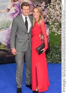 Alice Through The Looking Glass - European Premiere London. UK. Ed Speleers and spouse Asia Macey at The European Premiere of Alice Through The Looking Glass at Leicester Square Garden, London, England, UK on Tuesday 10 May 2016 LMK370-22697-071010 
