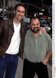 Jan. 11, 2011 - New York, New York, U.S. - MIKE WOLFE,FRANK FRITZ from American Pickers TV show .at Late Show with David Letterman 01-11-2011. 2011....K67356JBB - ZUMAba9_