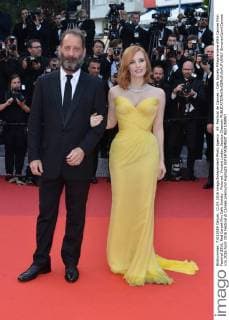 69. Festival de Cannes - Cafe Society Filmpremiere 69th Cannes Film Festival 2016, Red Carpet film Cafe Society . Pictured: Vincent Lindon, Jessica Chastain  SimonexComi Cannes