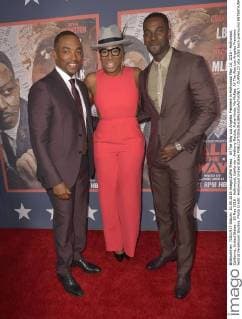 All The Way Los Angeles Premiere in Hollywood May 10, 2016 - Hollywood, California, United States - 10 May 2016 - Hollywood, California - Anthony Mackie, Aisha Hinds, Mo McRae. All The Way Los Angeles Premiere held at Paramount Studios. Photo Credit: Hollywood United States - ZUMAa123