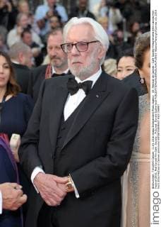 69. Festival de Cannes - Cafe Society Filmpremiere 69th Cannes Film Festival 2016, Red Carpet film Cafe Society . Pictured: Donald Sutherland  AlbertoxTerenghi Cannes