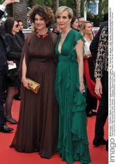69. Festival de Cannes - Cafe Society Filmpremiere 69th Cannes Film Festival 2016, Red carpet film Cafe Society . Pictured: Ginevra Elkan, Melita Toscan Du Plantier  Cannes