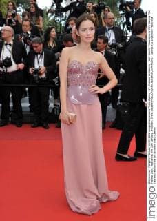 69. Festival de Cannes - Cafe Society Filmpremiere 69th Cannes Film Festival 2016, Red carpet film Cafe Society . Pictured: Emilia Schober  Cannes