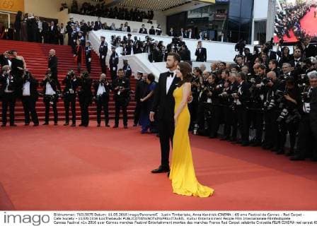 Justin Timberlake, Anna Kendrick CINEMA : 69 eme Festival de Cannes - Red Carpet - Cafe Society - 11 05 2016 LoicThebaudx 