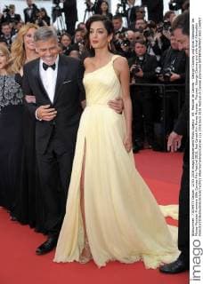 69. Festival de Cannes - George Clooney und Amal Alamuddin bei Money Monster Premiere 69th Cannes Film Festival 2016, Red Carpet film Money Monster . Pictured: George Clooney and wife Amal Alamuddin  AlbertoxTerenghi Cannes