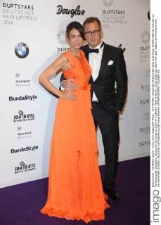 DUFTSTARS -Deutscher Parfumpreis 2016 Anja Kling, Wolfram Becker Ankunft zur Verleihung der Duftstars- Deutscher Parfumpreis 2016 im Kraftwerk Mitte in Berlin, 12.05.2016