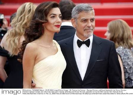 69. Festival de Cannes - George Clooney und Amal Alamuddin bei Money Monster Premiere George Clooney and wife Amal Alamuddin Clooney attending the Money Monster premiere during the 69th Cannes Film Festival at the Palais des Festivals in Cannes on May 12, 2016 Foto:xD.xBedrosianx xFuturexImage