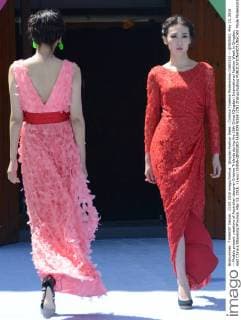 Qingdao Fashion Week - Cristina Tridente Modenschau (160513) -- QINGDAO, May 13, 2016 -- Models present creations of Australian designer Cristina Tridente during the 16th China (Qingdao) International Fashion Week in Qingdao, east China s Shandong Province, May 13, 2016. ) (wyo) CHINA-QINGDAO-FASHION WEEK (CN) ZhangxXudong 