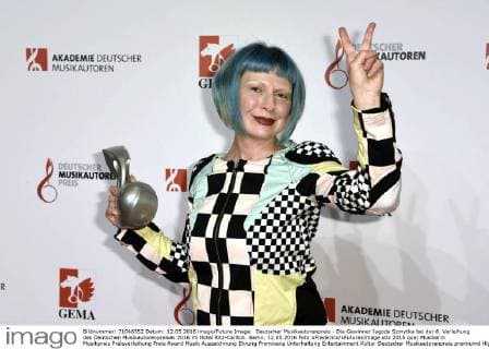 Deutscher Musikautorenpreis - Die Gewinner Jagoda Szmytka bei der 8. Verleihung des Deutschen Musikautorenpreises 2016 im Hotel Ritz-Carlton. Berlin, 12.05.2016 Foto:xFredericx xFuturexImage