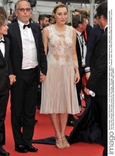 69. Filmfestival Cannes: Slack Bay - Ma Loute Filmpremiere 69th Cannes Film Festival 2016, Red carpet film Ma Loute . Pictured: Valeria Bruni Tedeschi wears Gucci  Cannes