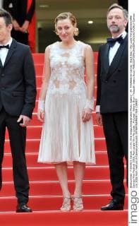 69. Filmfestival Cannes: Slack Bay - Ma Loute Filmpremiere 69th Cannes Film Festival 2016, Red carpet film Ma Loute . Pictured: Valeria Bruni Tedeschi wears Gucci  Cannes