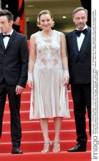 69. Filmfestival Cannes: Slack Bay - Ma Loute Filmpremiere 69th Cannes Film Festival 2016, Red carpet film Ma Loute . Pictured: Valeria Bruni Tedeschi wears Gucci  Cannes
