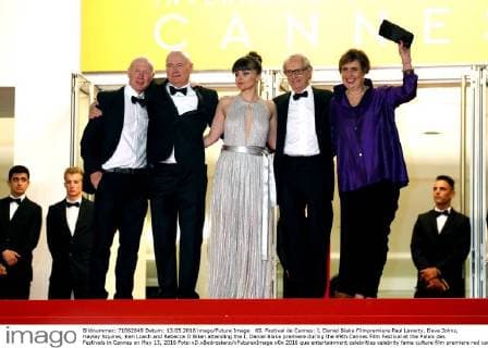 69. Festival de Cannes: I, Daniel Blake Filmpremiere Paul Laverty, Dave Johns, Hayley Squires, Ken Loach and Rebecca O Brien attending the I, Daniel Blake premiere during the 69th Cannes Film Festival at the Palais des Festivals in Cannes on May 13, 2016 Foto:xD.xBedrosianx xFuturexImage