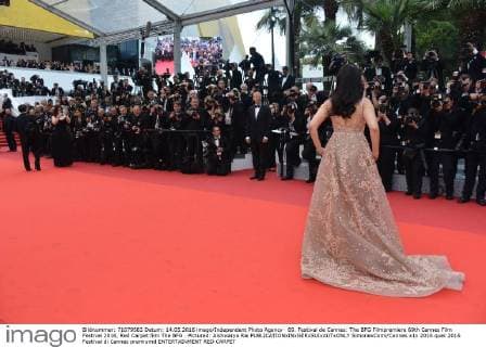 69. Festival de Cannes: The BFG Filmpremiere 69th Cannes Film Festival 2016, Red Carpet film The BFG . Pictured: Aishwarya Rai  SimonexComi Cannes
